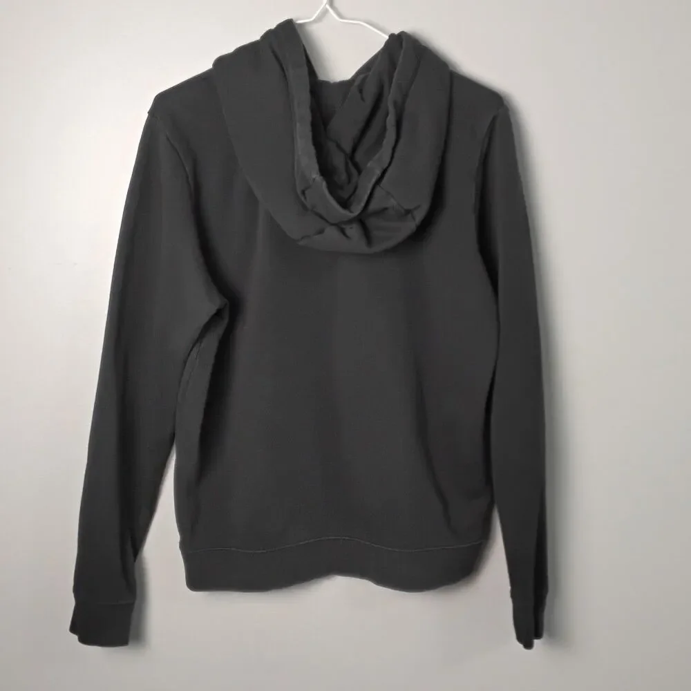 Nike Sportswear Club Fleece Graphic Swoosh Pullover Hoodie Black Size Small - Picture 2 of 3